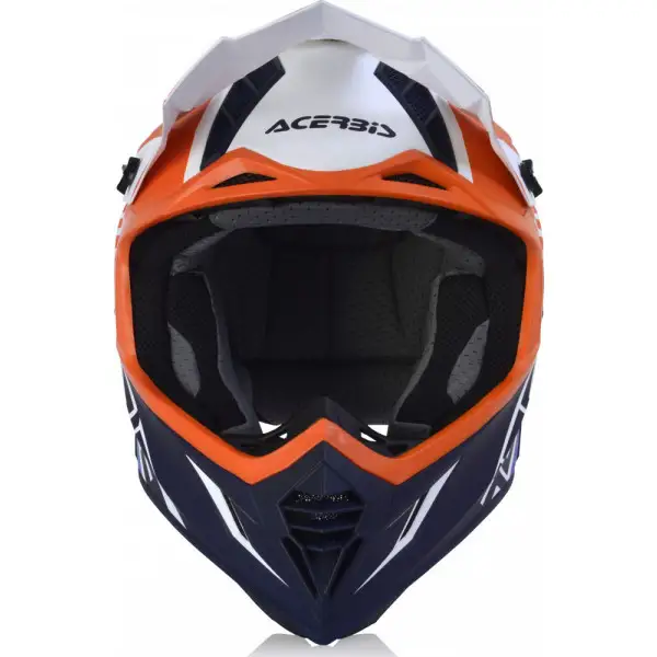 Acerbis X-TRACK VTR cross helmet fiber oange blue