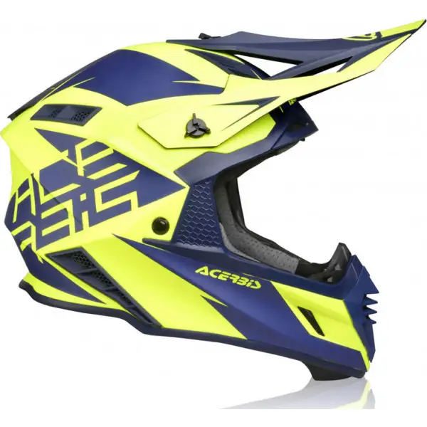 Acerbis X-Track VTR cross helmet fiber Blue Yellow