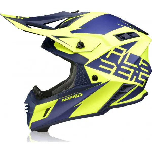 Acerbis X-Track VTR cross helmet fiber Blue Yellow