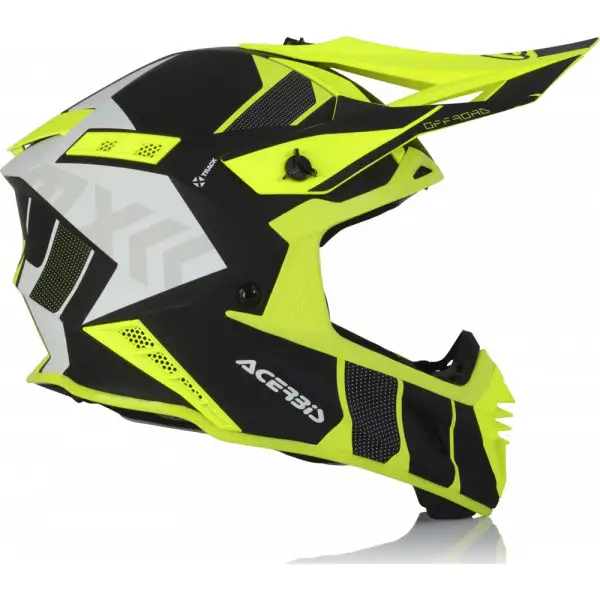 Acerbis X-TRACK VTR cross helmet fiber black yellow fluo