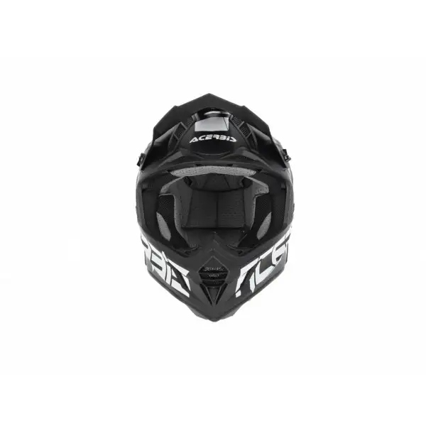 Acerbis X-TRACK VTR cross helmet in matt Black White fiber