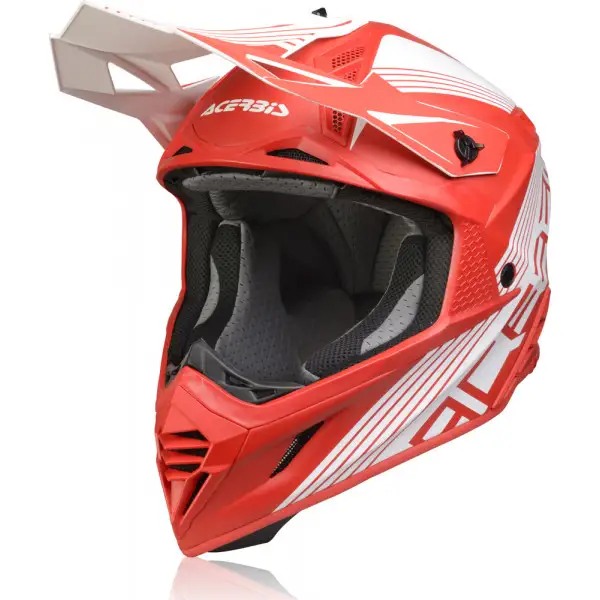 Acerbis X-Track VTR cross helmet fiber Red White