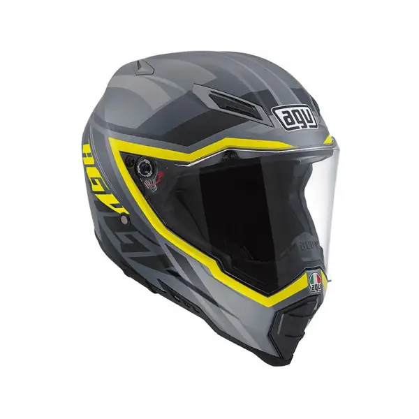 Casco cross Agv AX-8 Evo Naked Multi Karakum camo giallo fluo