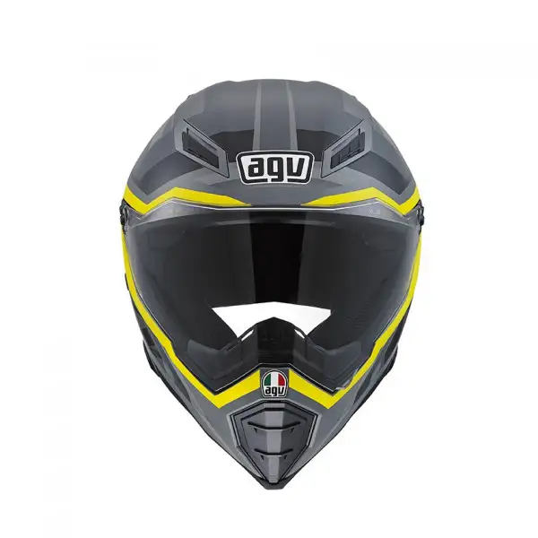 Casco cross Agv AX-8 Evo Naked Multi Karakum camo giallo fluo