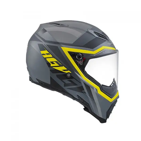 Casco cross Agv AX-8 Evo Naked Multi Karakum camo giallo fluo