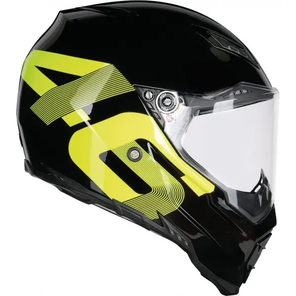 AGV AX-8 Evo Naked Top Identity black yellow off-road helmet