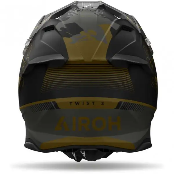 Airoh TWIST 3 TITAN Black Matt Gold Cross Helmet
