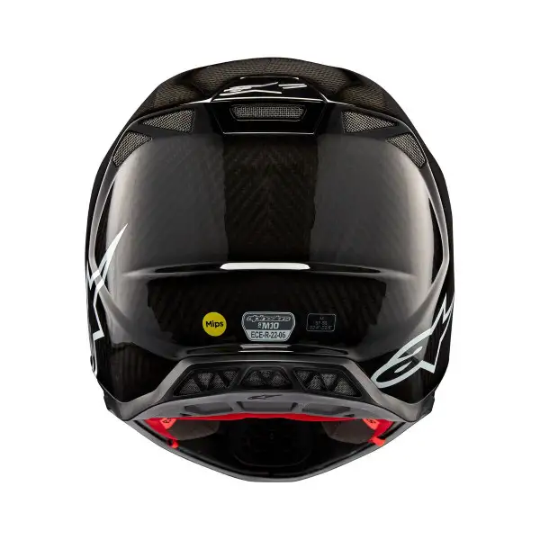 Cross Alpinestars SUPERTECH S-M10 SOLID HELMET ECE 22.06 Black Gloss CARBON Helmet