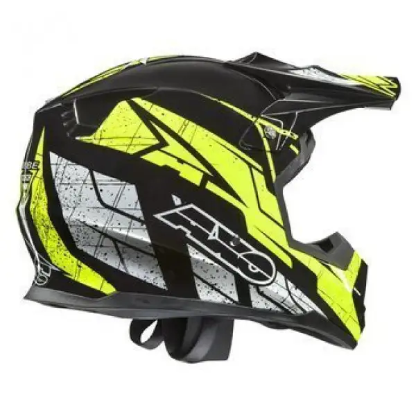 Axo Tribe cross helmet Black Yellow