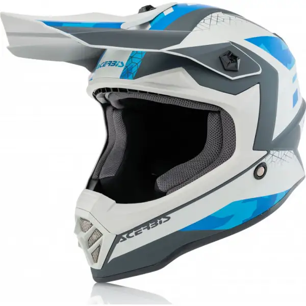 Acerbis Impact Steel junior cross helmet Blue Grey