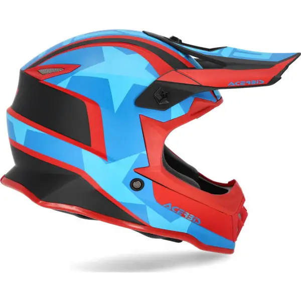 Acerbis IMPACT STEEL junior cross helmet Red Blue