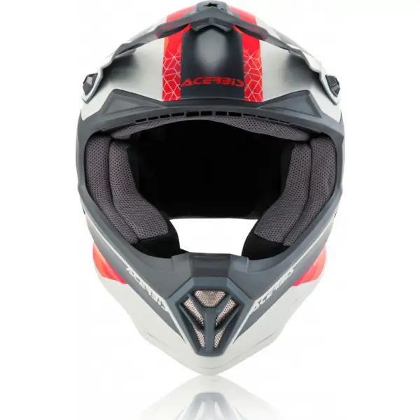 Acerbis Impact Steel junior cross helmet Red Grey