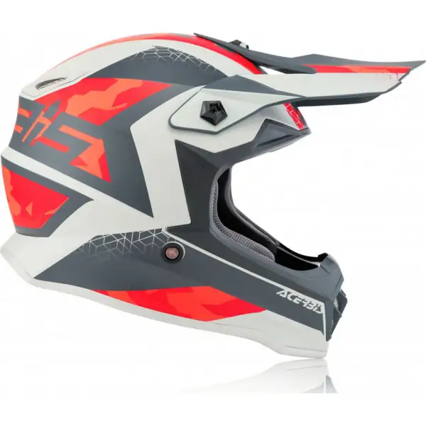 Acerbis Impact Steel junior cross helmet Red Grey