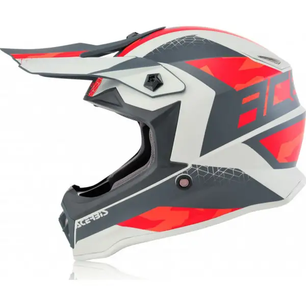 Acerbis Impact Steel junior cross helmet Red Grey