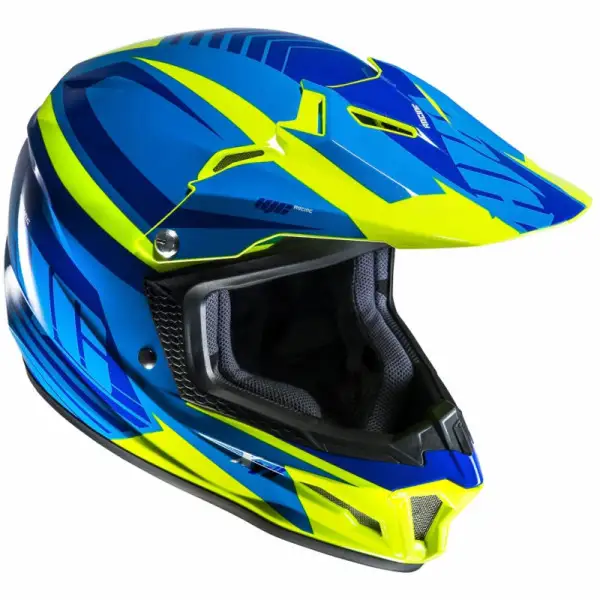 HJC CL-XY II BATOR kid off road helmet MC3H Blue light Blue fluo Yellow