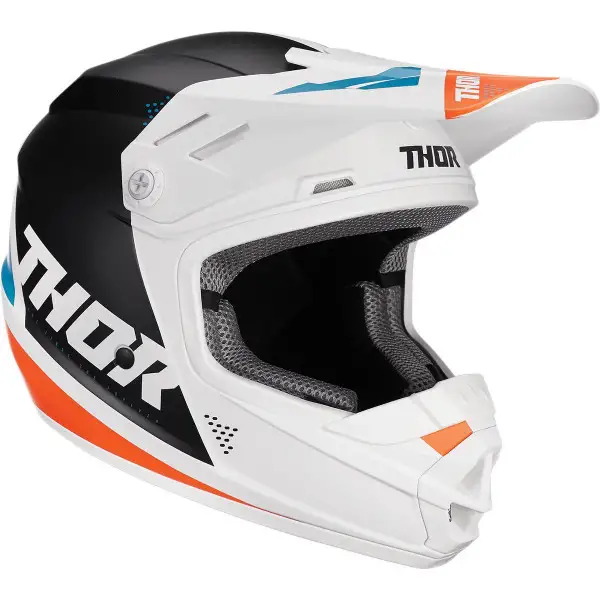 Thor Sector Blade kid cross helmet White Blue Navy