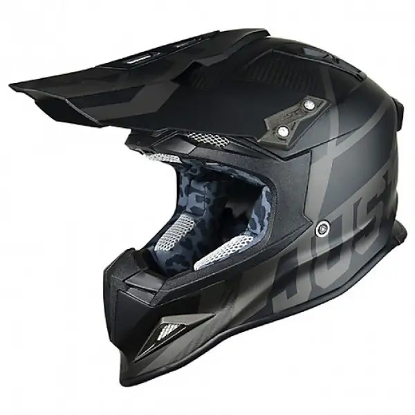 Just1 J12 Unit cross helmet Black