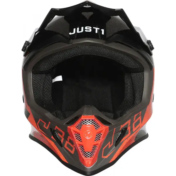 Just1 J38 KORNER cross helmet Orange Black