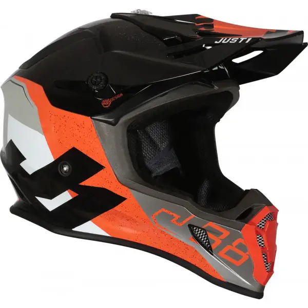 Just1 J38 KORNER cross helmet Orange Black