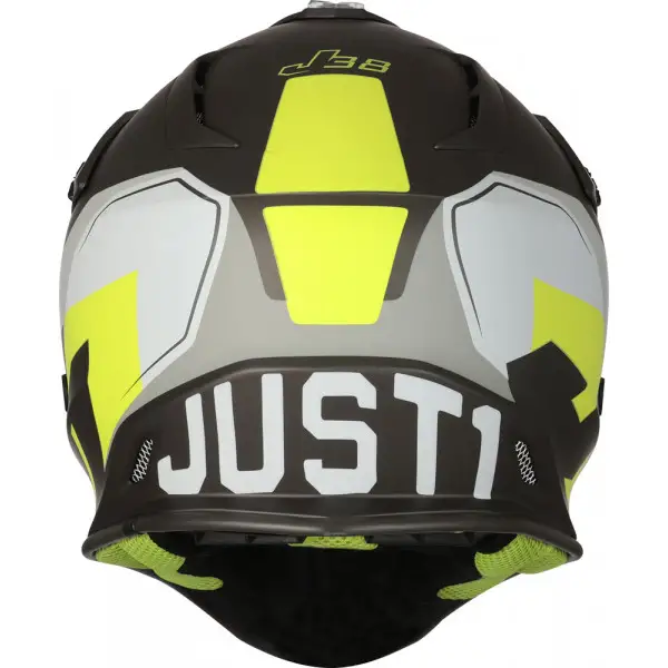 Just1 J38 KORNER cross helmet Fluo Yellow Titanium
