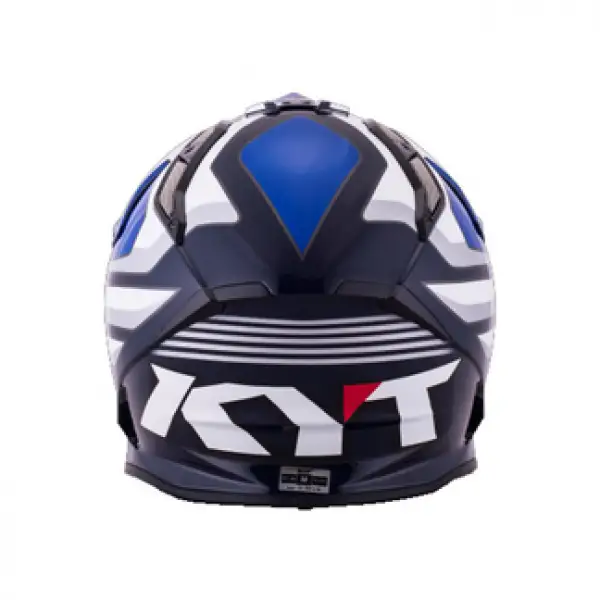 KYT cross helmet Strike Eagle Wings fiber white blue