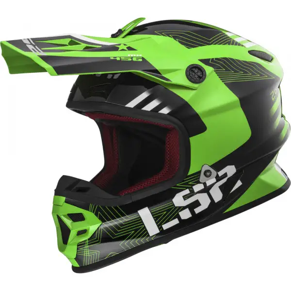 LS2 cross helmet MX456 Light EVO Rallie fiber Green Black