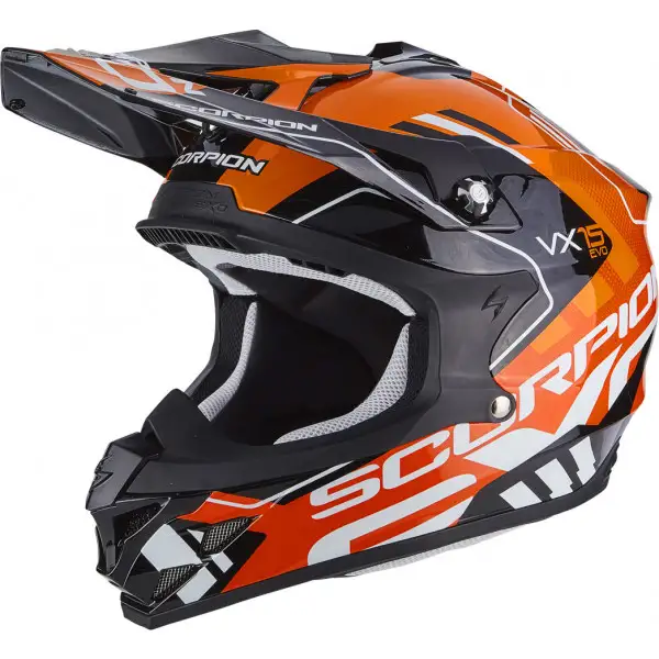 Scorpion VX 15 EVO AIR ARGO off road helmet Black Orange