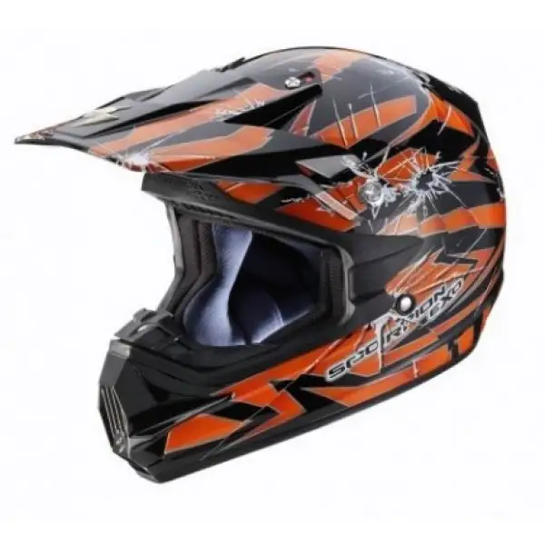 Scorpion cross helmet VX 24 Air Impact black orange