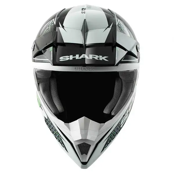 Helmet moto cross enduro Shark SX2 kamaboko Black Green White