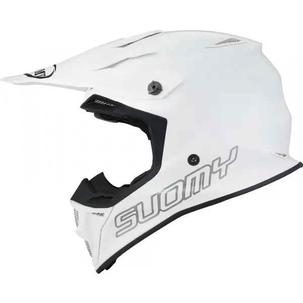 Suomy MX SPEED PRO PLAIN WHITE cross helmet fiber White