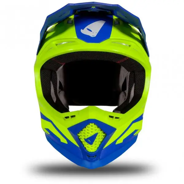 Echus cross helmet in matt fluo blue fiber