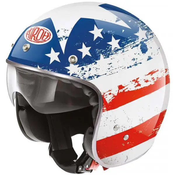 Airoh Riot USA gloss demi-jet helmet