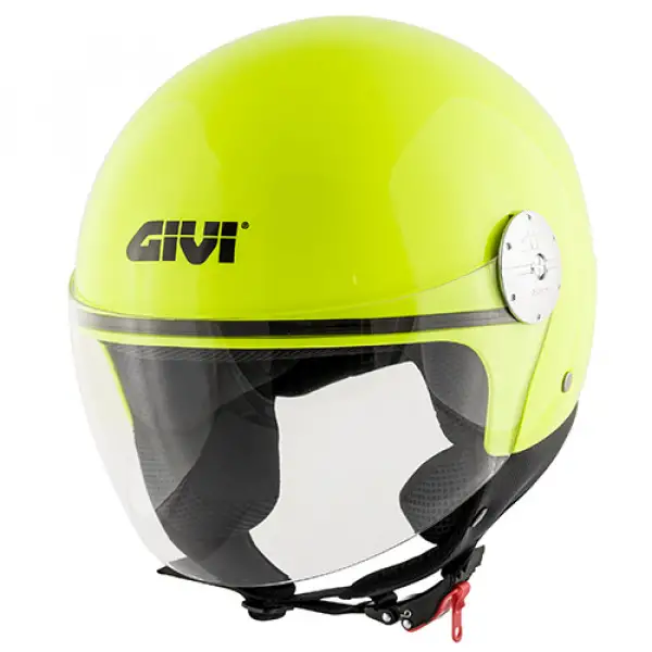 Givi 10.7 Mini-J demi-jet helmet neon yellow