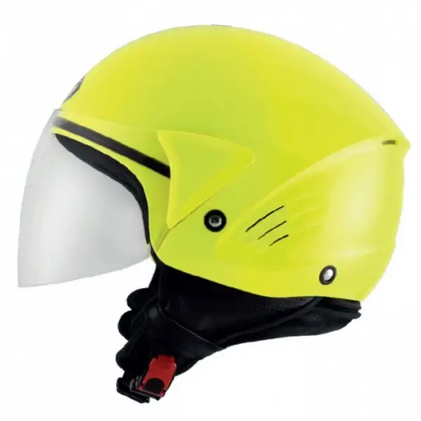 Kyt Cougar Plain jet helmet Fluo Yellow