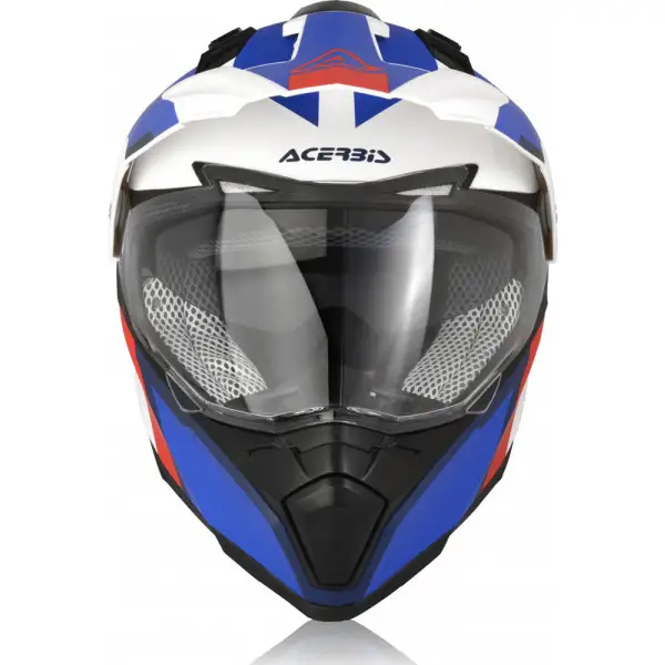Acerbis Flip Fs-606 full face helmet White Blue Red