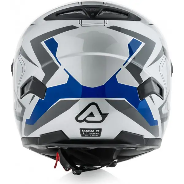 Acerbis FS-807 full face helmet Silver Blue