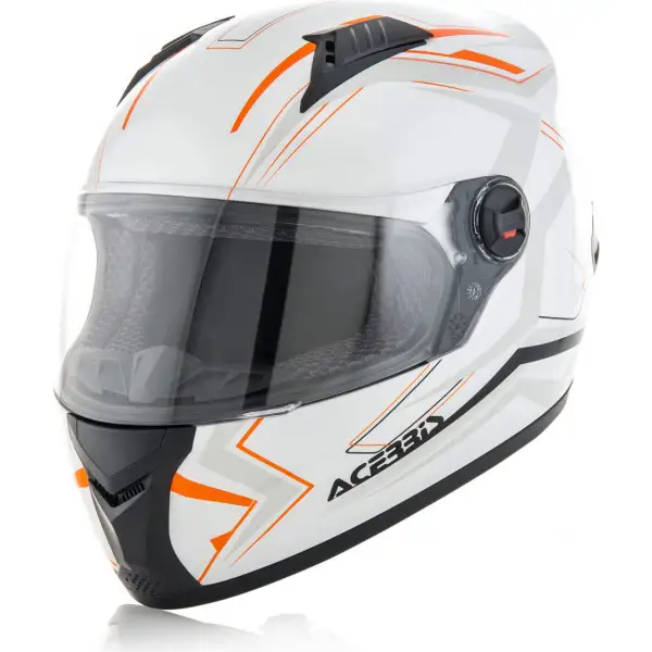 Acerbis FS-807 full face helmet White Orange