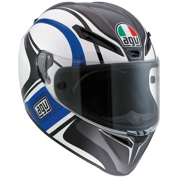 Casco integrale Agv GT Veloce Multi Monterey bianco nero blu