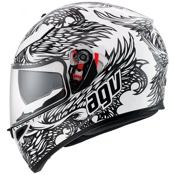 Casco integrale Agv K-3 SV Multi Thyrus bianco perla nero