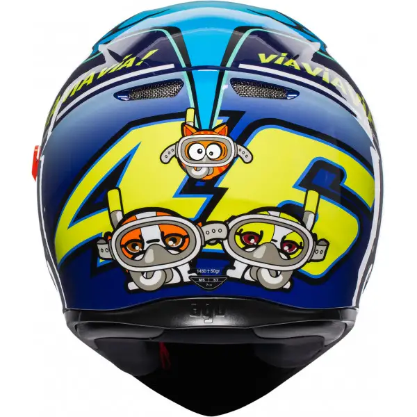 AGV K-3 SV PLK TOP ROSSI MISANO 2015 full face helmet