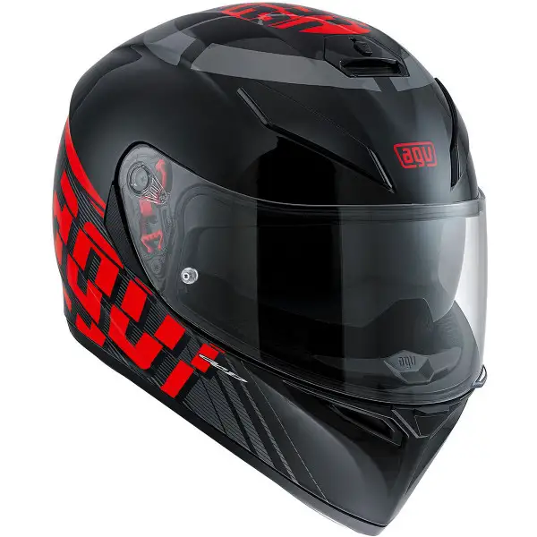 Agv K-3 SV Street Road Multi Myth black grey red Pinlock full face helmet