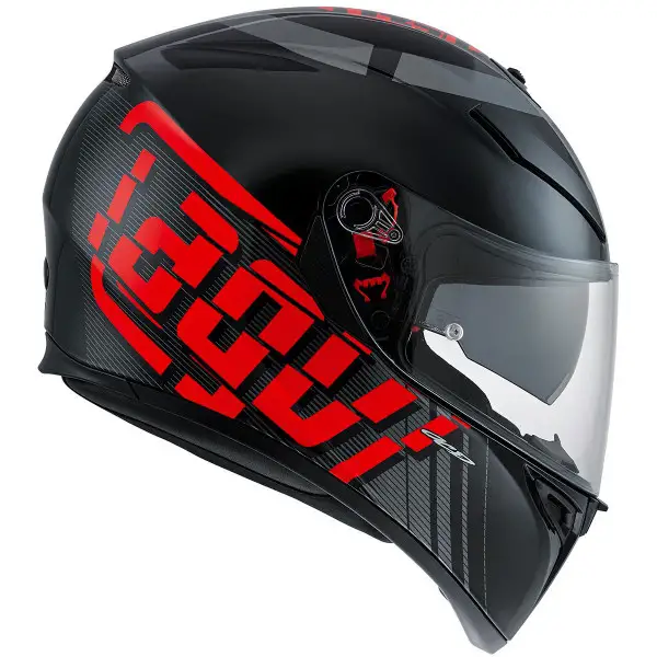 Agv K-3 SV Street Road Multi Myth black grey red Pinlock full face helmet