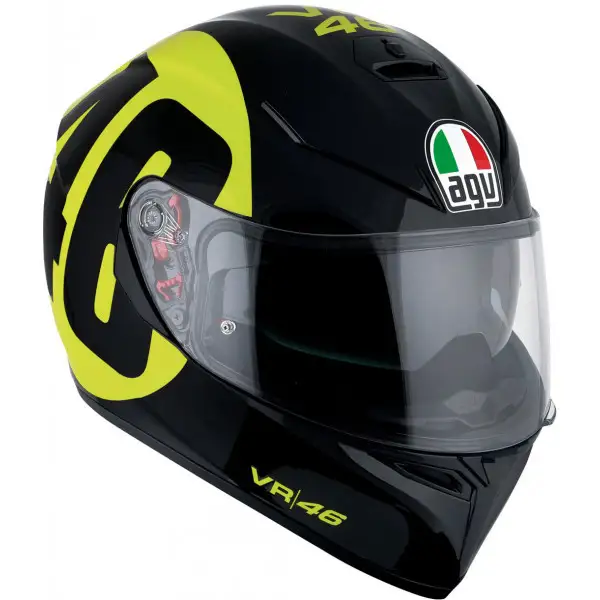 Agv K-3 SV Street Road Top Bollo 46 black yellow Pinlock full face helmet