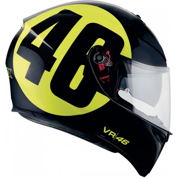 Agv K-3 SV Street Road Top Bollo 46 black yellow Pinlock full face helmet