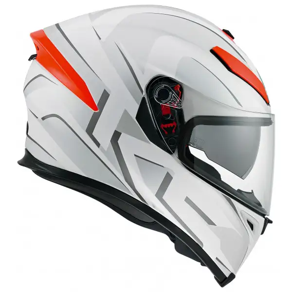 Casco integrale Agv K-5 Multi You bianco arancio opaco