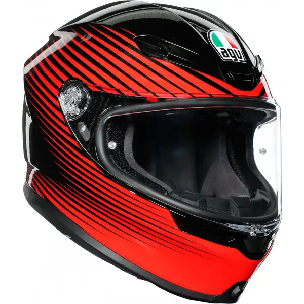 AGV K6 MPLK MULTI full face helmet RUSH BLACK RED