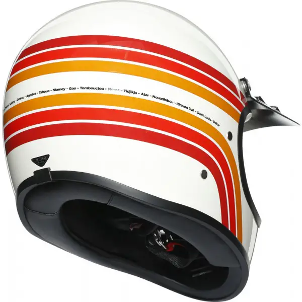 AGV X101 MULTI DAKAR 87 full face helmet fiber White Red Orange