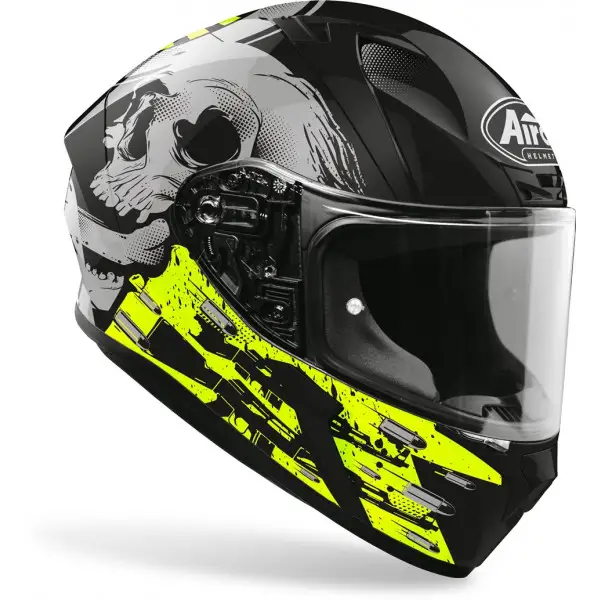 Airoh Valor Akuna full face helmet yellow gloss