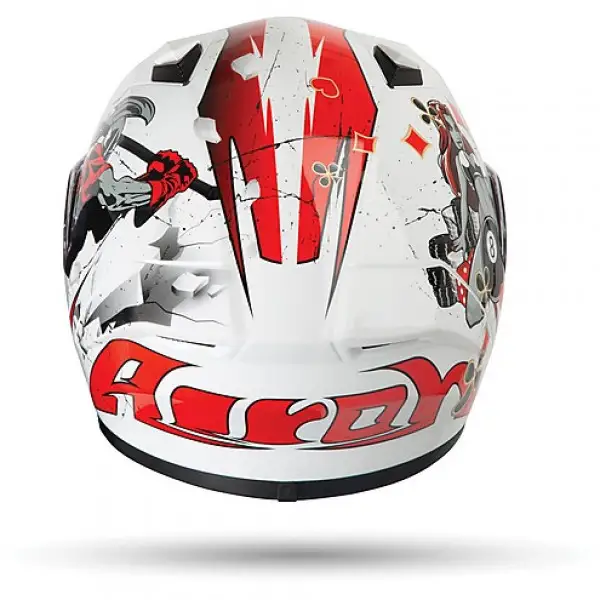 Airoh Valor Jackpot full face helmet White Red Gloss