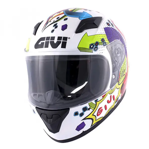 Givi full face kid helmet J.04 Junior 4 gloss white multicolor